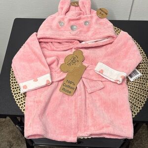 🐰🐇Carter's Pink Bunny Ear Kids Robe